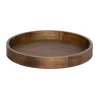 Kate and Laurel 2.25-in x 18.25-in Rustic Brown Decorative Tray