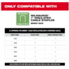 Milwaukee 2448-20 M12 12-Volt Lithium-Ion Cordless Cable Stapler (Tool-Only)