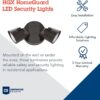 Lithonia Lighting 2750-Lumen White LED Outdoor Switch-Controlled Floodlight