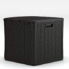 Suncast 27.5-in L x 26.75-in 60-Gallon Java Plastic Deck Box
