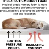 FurHaven Faux Fur Memory Top Bolster Dog Bed w/Removable Cover - Smoke Gray, Jumbo (X-Large)