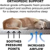 FurHaven Comfy Couch Orthopedic Bolster Dog Bed w/Removable Cover - Diamond Brown, Jumbo