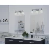 Progress Lighting Alexa 22-in 3-Light Brushed Nickel Modern/Contemporary Vanity Light