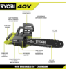RYOBI RY40505BTL 40V Brushless 16 in. Cordless Battery Chainsaw (Tool Only)