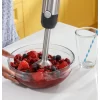 GE Immersion Blender | Handheld Blender for Shakes, Smoothies, Baby Food & More | Includes Whisk & Blending Jar | 2-Speed | Interchangeable Attachment for Easy Clean | 500 Watts | Stainless Steel