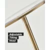 Brightech 63-in Antique Brass Torchiere Floor Lamp