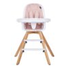 Evolur Zoodle 3-in-1 High Chair I Booster Feeding Chair I Modern Design I Toddler Chair I Removable Cushion I Adjustable Tray I Baby and Toddler, Pink