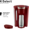 Keurig K-Select Coffee Maker, Single Serve K-Cup Pod Coffee Brewer, With Strength Control and Hot Water On Demand, Vintage Red