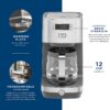 GE 12-Cup Stainless Steel Residential Drip Coffee Maker