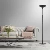 Globe Electric 70.9-in Black Torchiere Floor Lamp Globe Electric 70.9-in Black Torchiere Floor Lamp