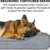 FurHaven Ultra Plush Luxe Lounger Orthopedic Cat & Dog Bed w/Removable Cover, Jumbo (Gray)