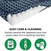 FurHaven Comfy Couch Orthopedic Bolster Dog Bed w/Removable Cover - Diamond Blue, Jumbo