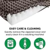 FurHaven Comfy Couch Orthopedic Bolster Dog Bed w/Removable Cover - Diamond Brown, Jumbo