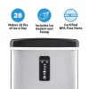 NewAir AI-100SS Portable Ice Maker 28 lb. Daily - Countertop Compact Design, 3 Size Bullet Shaped Ice, Stainless with Black Lid