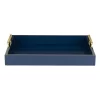 Kate and Laurel 12.25-in x 16.5-in Blue Decorative Tray