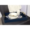 Kate and Laurel 12.25-in x 16.5-in Blue Decorative Tray