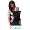 Contours Love 3-Position Baby Carrier, Black Contours Love 3-Position Baby Carrier, Black