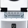 NewAir AI-100SS Portable Ice Maker 28 lb. Daily - Countertop Compact Design, 3 Size Bullet Shaped Ice, Stainless with Black Lid