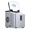 NewAir AI-100SS Portable Ice Maker 28 lb. Daily - Countertop Compact Design, 3 Size Bullet Shaped Ice, Stainless with Black Lid