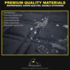 Meadowlark Premium Hammock Pet Car Seat Cover with Mesh Window, Black