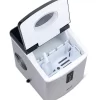 NewAir AI-100SS Portable Ice Maker 28 lb. Daily - Countertop Compact Design, 3 Size Bullet Shaped Ice, Stainless with Black Lid