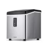 NewAir AI-100SS Portable Ice Maker 28 lb. Daily - Countertop Compact Design, 3 Size Bullet Shaped Ice, Stainless with Black Lid