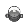ZAVOR 2-Piece Noir 9.87-in Ceramic Cooking Pan with Lid