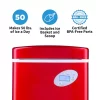 NewAir Portable Ice Maker 50 lb. Daily - Countertop Design - 3 Size Bullet Shaped Ice - AI-215R - Red