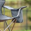 Coleman Camping Chair with Built-in 4 Can Cooler, Grey/Black Coleman Camping Chair with Built-in 4 Can Cooler, Grey/Black
