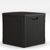 Suncast 27.5-in L x 26.75-in 60-Gallon Java Plastic Deck Box
