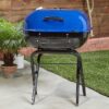Americana 21.25-in W Ocean Blue Kettle Charcoal Grill