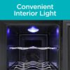 BLACK+DECKER 9.7-in W 6-Bottle Capacity Black Freestanding Wine Cooler