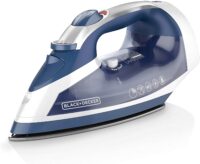 BLACK+DECKER  Blue Auto-steam Iron Automatic Shut-off (1200-Watt)