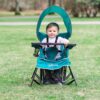 Baby Delight Go with Me Venture Chair|Indoor/Outdoor Portable Chair with Sun Canopy|Teal|3 Child Growth Stages: Sitting, Standing and Big Kid|3 Months to 75 lbs|Weather Resistant