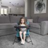 Baby Delight Go with Me Venture Chair|Indoor/Outdoor Portable Chair with Sun Canopy|Teal|3 Child Growth Stages: Sitting, Standing and Big Kid|3 Months to 75 lbs|Weather Resistant