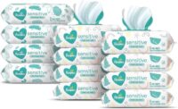 Baby Wipes, Pampers Sensitive Water Based Baby Diaper Wipes - 12x (8x Pop-Top Packs + 4x Refill Packs)