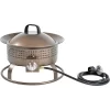 Bond Bond Signature 18.5-in W 54000-BTU Bronze Portable Steel Propane Gas Fire Pit