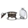 Bond Bond Signature 18.5-in W 54000-BTU Bronze Portable Steel Propane Gas Fire Pit