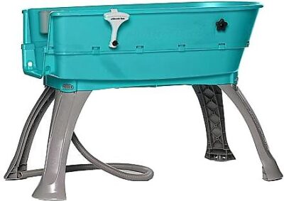 Booster Bath Elevated Dog Bathing & Grooming Center, Large (Teal)