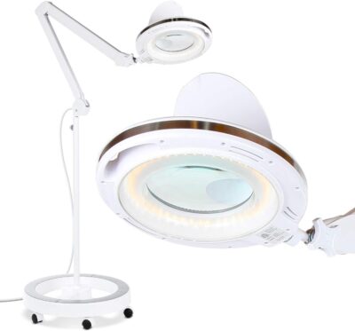 Brightech  55-in White Swing-arm Floor Lamp