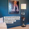 Brightech 63-in Classic Black Shelf Floor Lamp