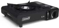 Coleman Portable Butane Stove with Carrying Case | Classic 1 Burner Butane Camping Stove, Black