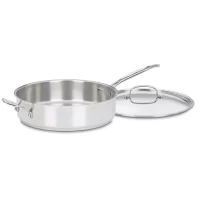 Cuisinart  2-Piece Chef's Classic 10-in Stainless Steel Cooking Pan with Lid(s) Included
