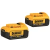 DEWALT DCB204-2 20-Volt Max 2-Pack 4 Amp-Hour; 4 Amp-Hour Lithium Power Tool Battery Kit
