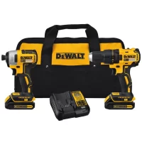 DEWALT DCK277C2 2-Tool 20-Volt Max Brushless Power Tool Combo Kit with Soft Case (2-Batteries and charger Included)