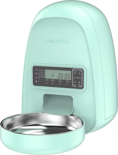 DOGNESS Mini Programmable Automatic Dog & Cat Feeder (Green)