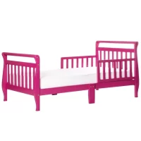 Dream On Me Classic Sleigh Toddler Bed, Fuschia Pink, 24 Pound