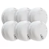 First Alert  6-Pack Hardwired Photoelectric Sensor Smoke Detector, White