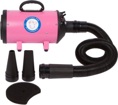 Flying Pig Grooming High Velocity Dog & Cat Grooming Dryer (Pink)