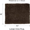 FurHaven Muddy Paws Towel & Shammy Dog Mat - Muddy Paws Absorbent Chenille Shammy Bath Towel and Food Mat Rug, Mud (Brown), Jumbo Plus